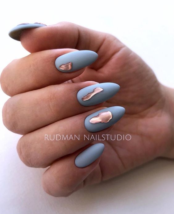 Chrome Matte Nail Ideas 2