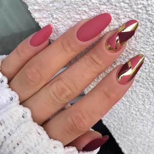 Chrome Matte Nail Ideas 3