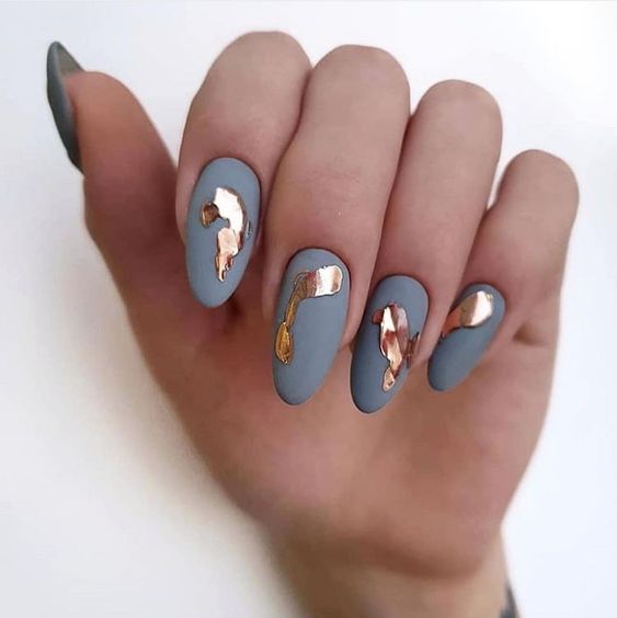 Chrome Matte Nail Ideas 5