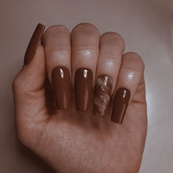 Cinnamon Brown Nails 2