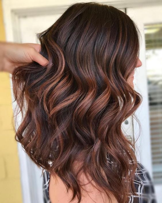 Cinnamon Highlights On Brown Hair 2