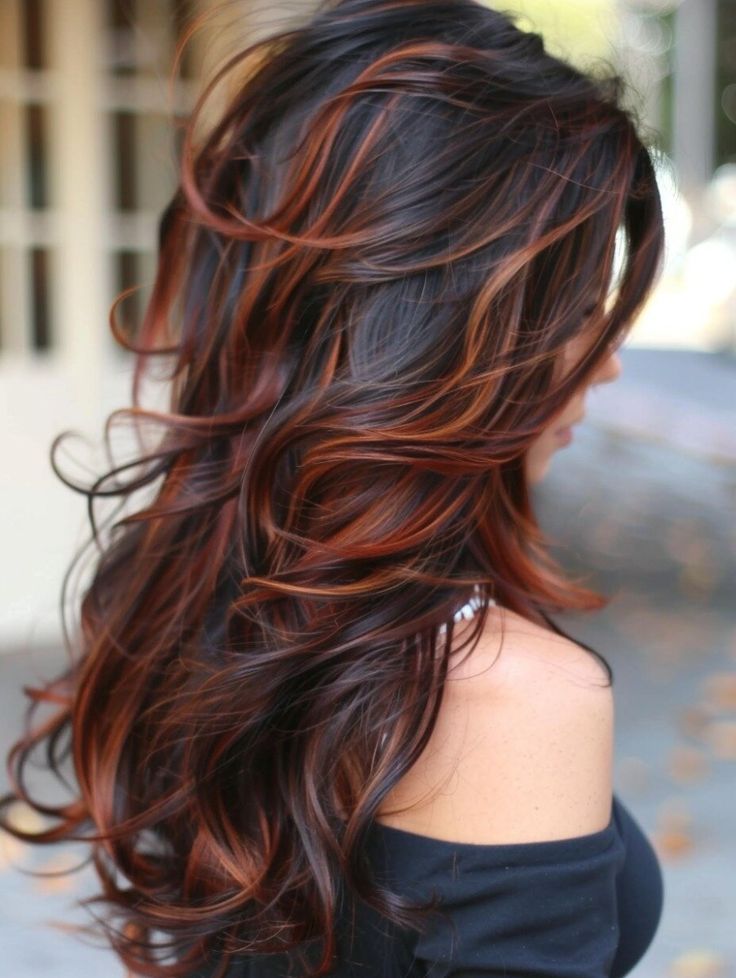 Cinnamon Highlights On Brown Hair 3