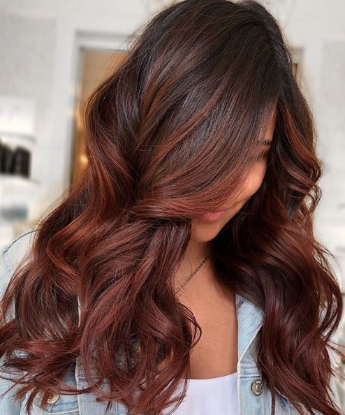 Cinnamon Highlights On Brown Hair 6