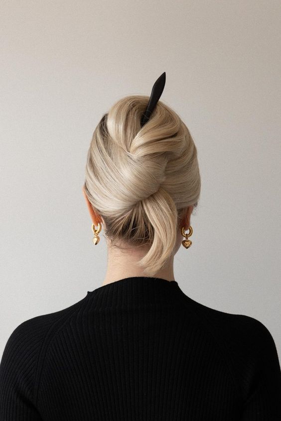 Classy French Twist Bun 2