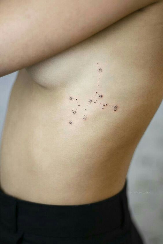 Constellation Small Rib Tattoos 1