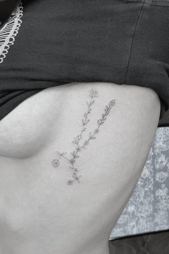 Constellation Small Rib Tattoos 2