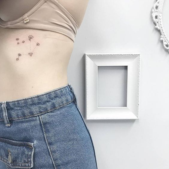 Constellation Small Rib Tattoos 3