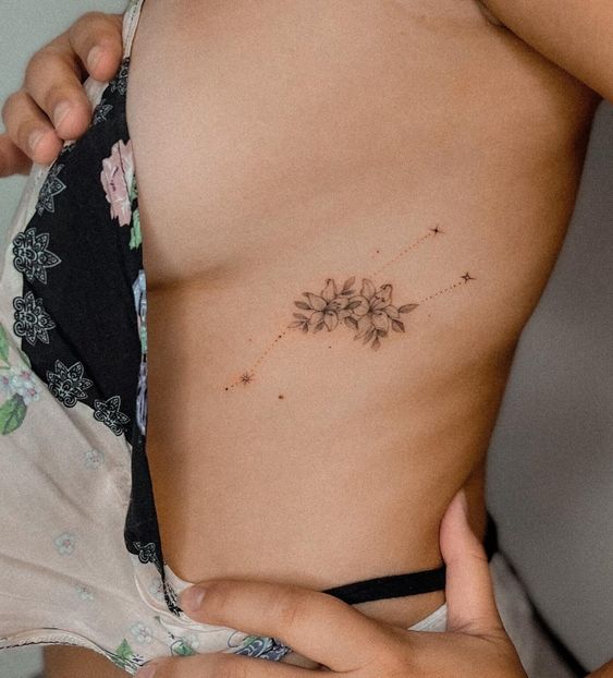 Constellation Small Rib Tattoos 4