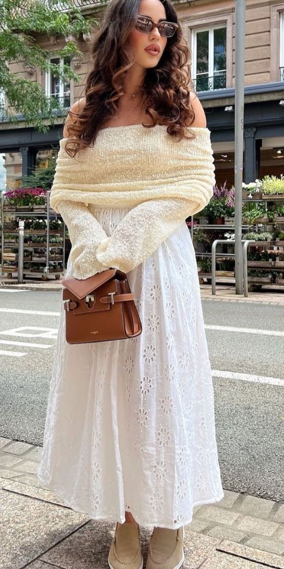 Cozy Sweater With Long Skirt 2