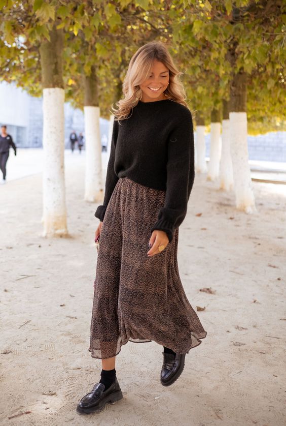 Cozy Sweater With Long Skirt 4