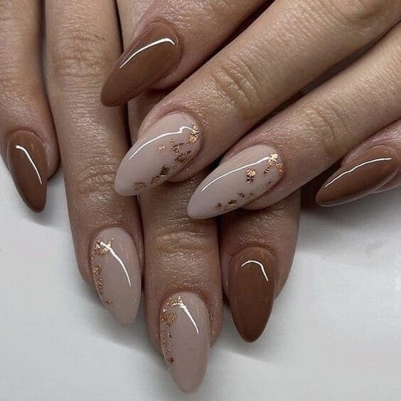 Delicate Fall Nail Art 1