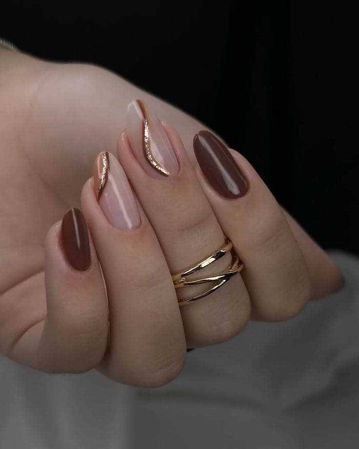 Delicate Fall Nail Art 3