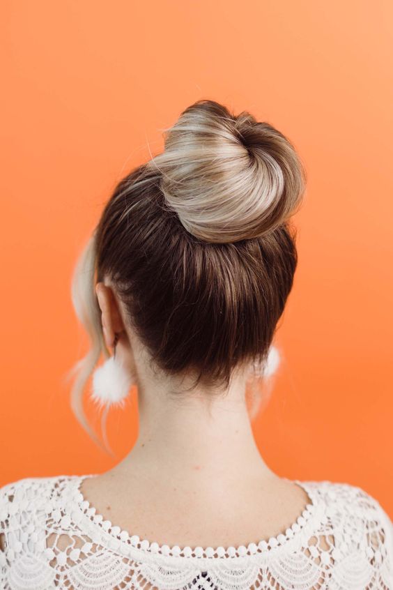 Donut Bun Hairstyles 6