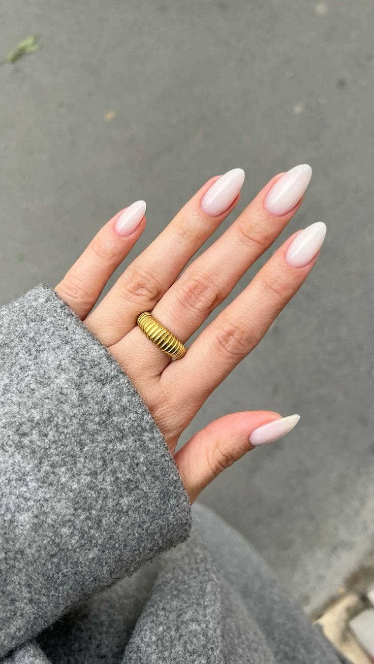 Elegant Milky Nails 2