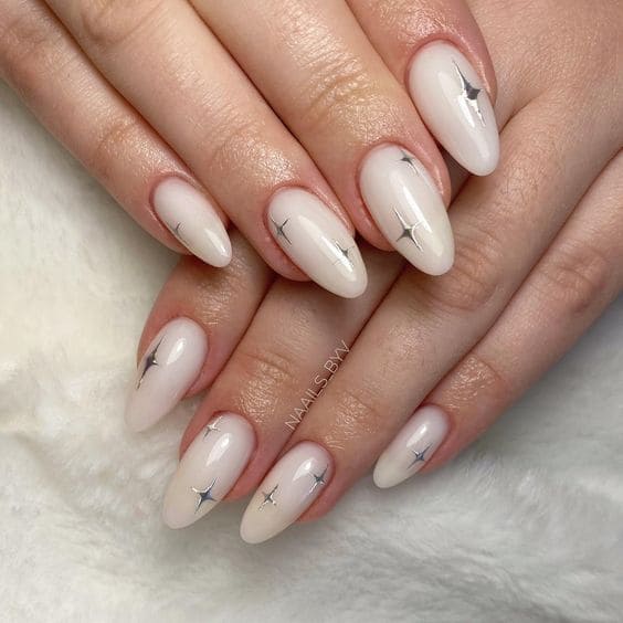 Elegant Milky Nails 6