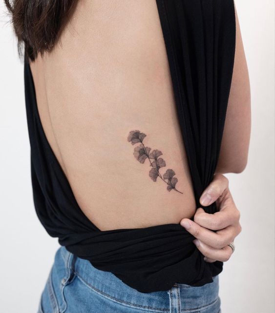 Ginkgo Fall Tattoo Ideas 5