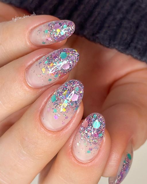 Glitter Confetti Nails 3