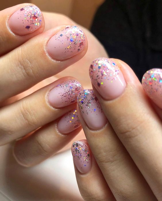 Glitter Confetti Nails 4