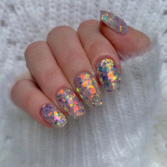 Glitter Confetti Nails 5