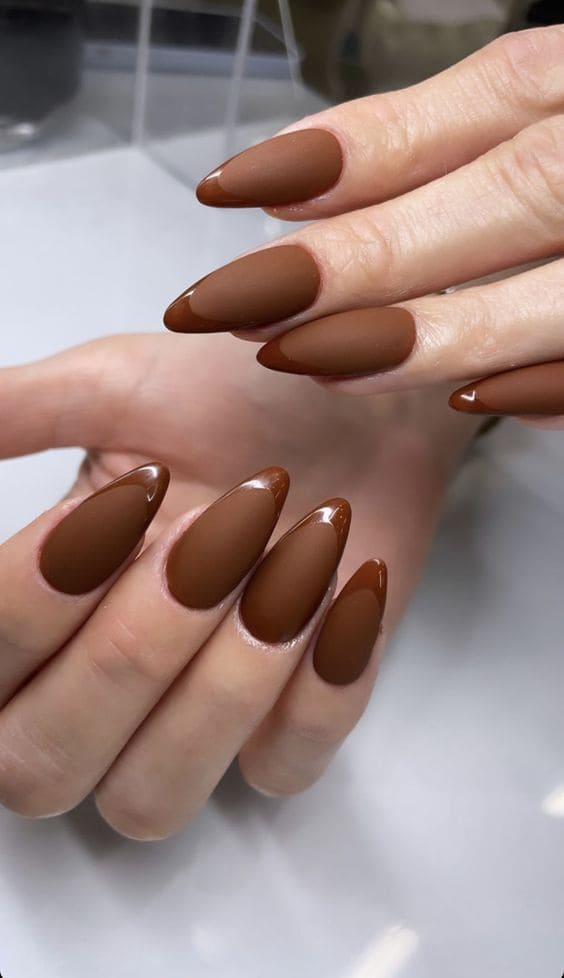 Glossy And Matte Nail Ideas 4