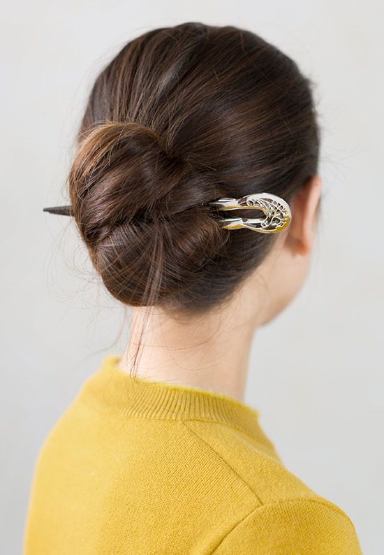 Knot Bun With Hair Stick 4