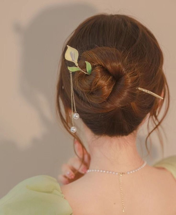 Knot Bun With Hair Stick 5