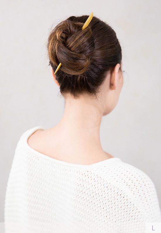 Knot Bun With Hair Stick 7