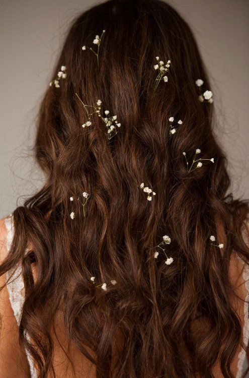 Loose Waves With Floral Accents 7