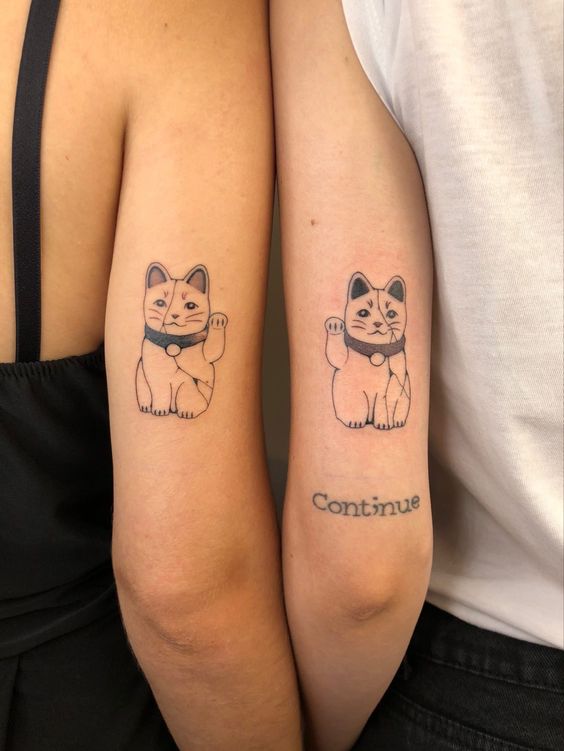 Lucky Cat Tattoo Ideas 2