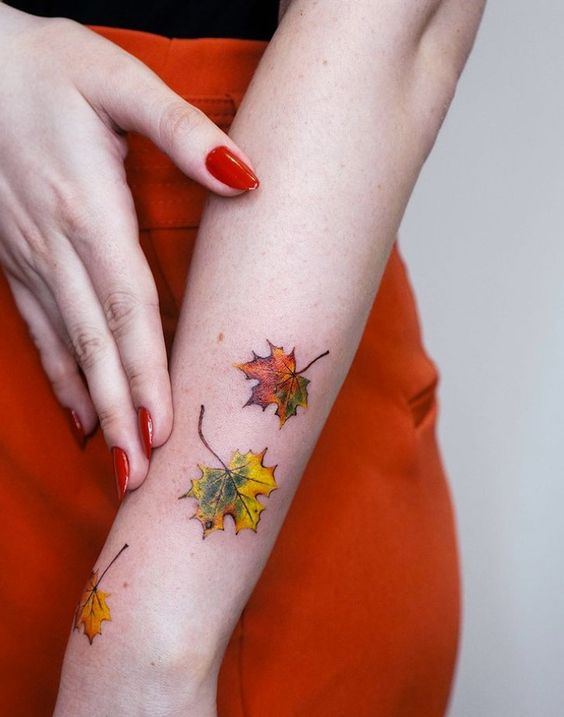 Maple Leaf Tattoos 2