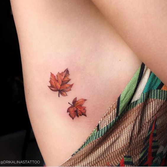 Maple Leaf Tattoos 4