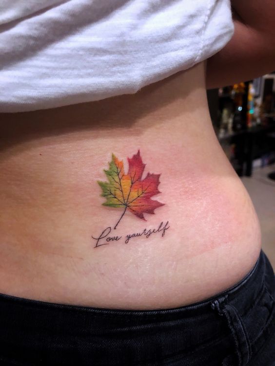 Maple Leaf Tattoos 5