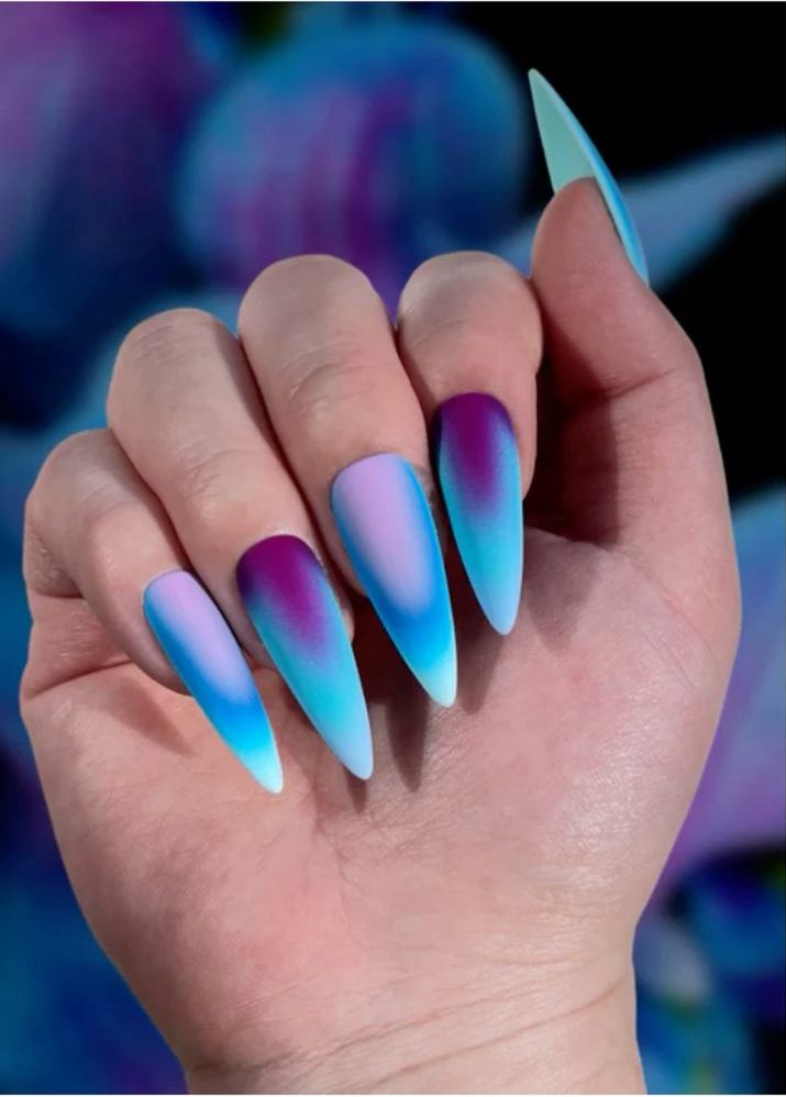 Matte Aura Nail Designs 3