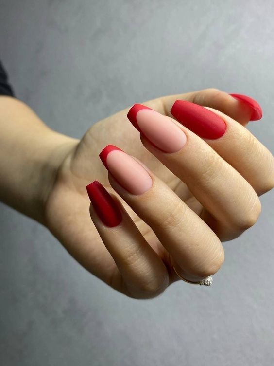 Matte French Manicures 1