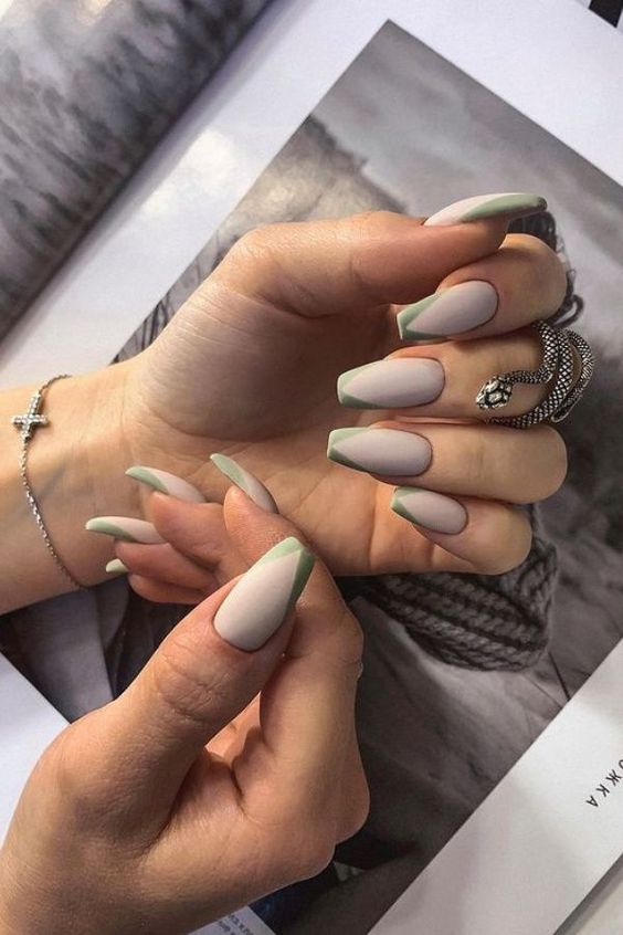 Matte French Manicures 2