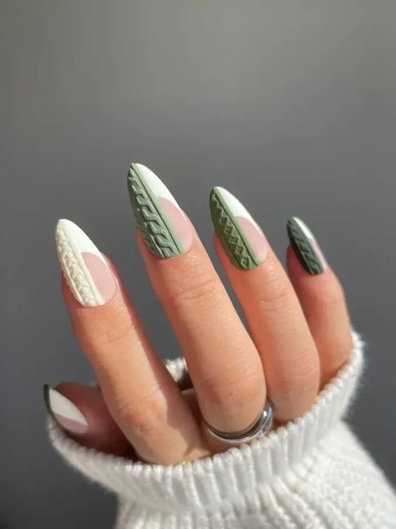 Matte Sweater Nails 3