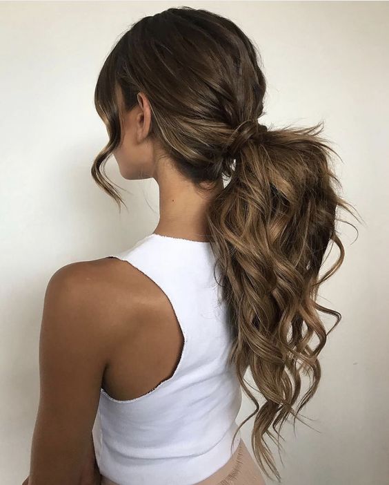 Messy Low Ponytail 1