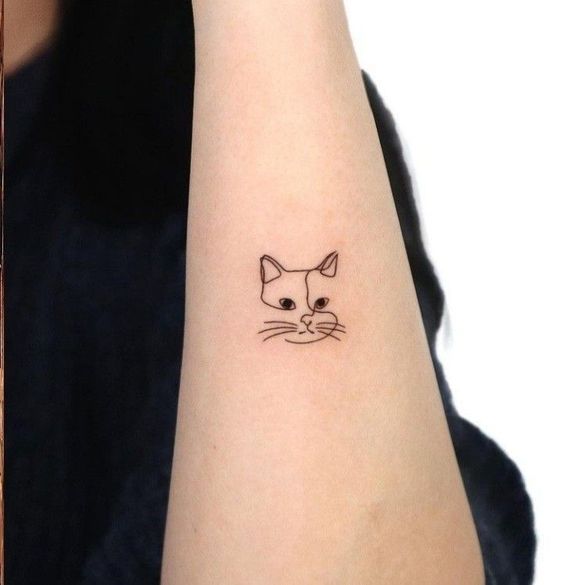 Minimalist Cat Outline Inks 5