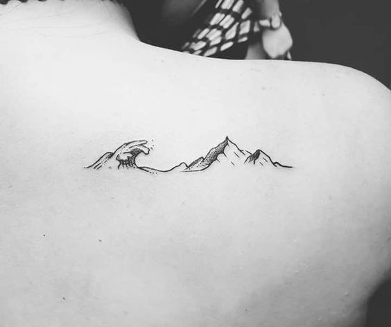 Mountain Silhouette Tattoo 2