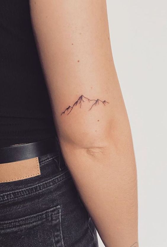 Mountain Silhouette Tattoo 3