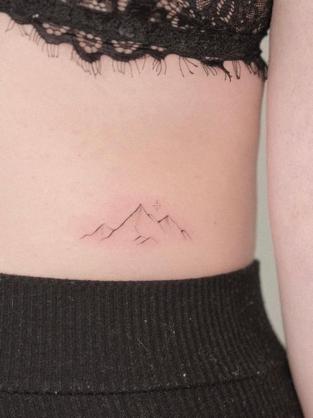 Mountain Silhouette Tattoo 6