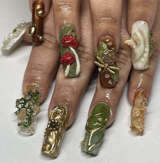 Mushroom Nail Art 5