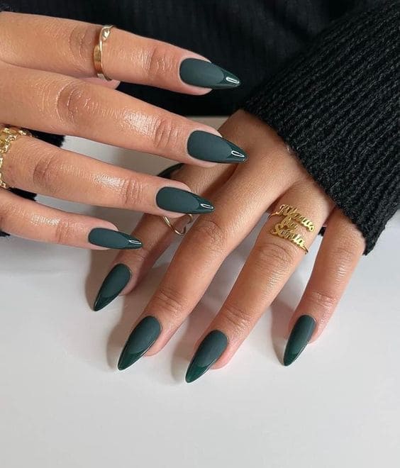 One Tone Matte Fall Manicure 6