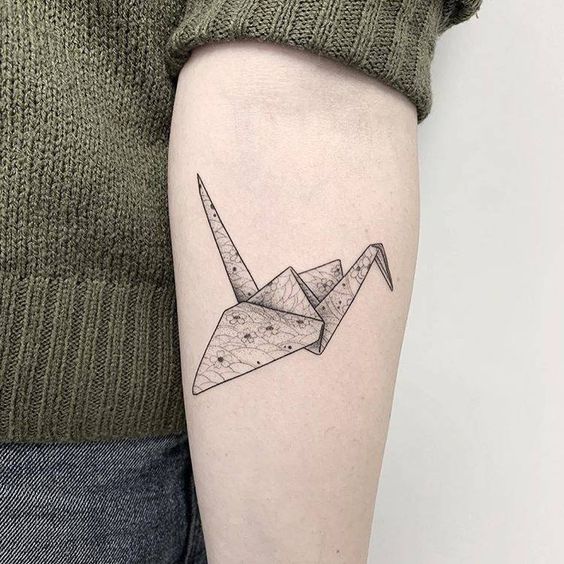 Origami Crane Tattoos 2