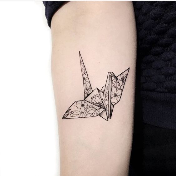 Origami Crane Tattoos 7