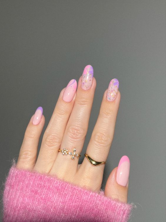 Pastel Confetti Nails 2