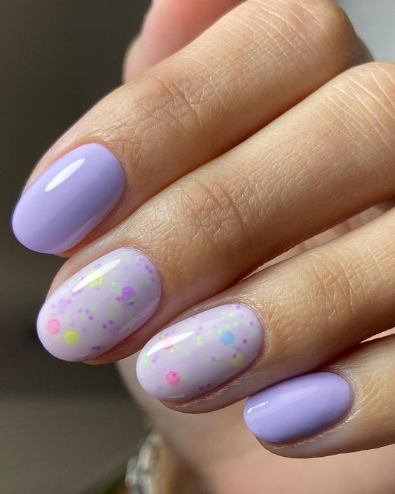 Pastel Confetti Nails 5