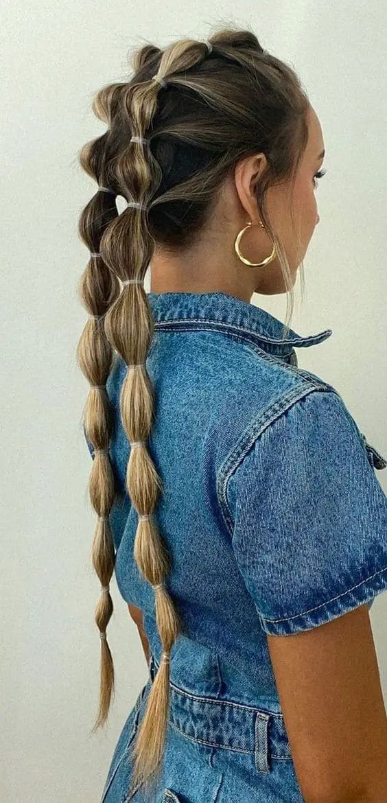 Pigtail Bubble Braid 4