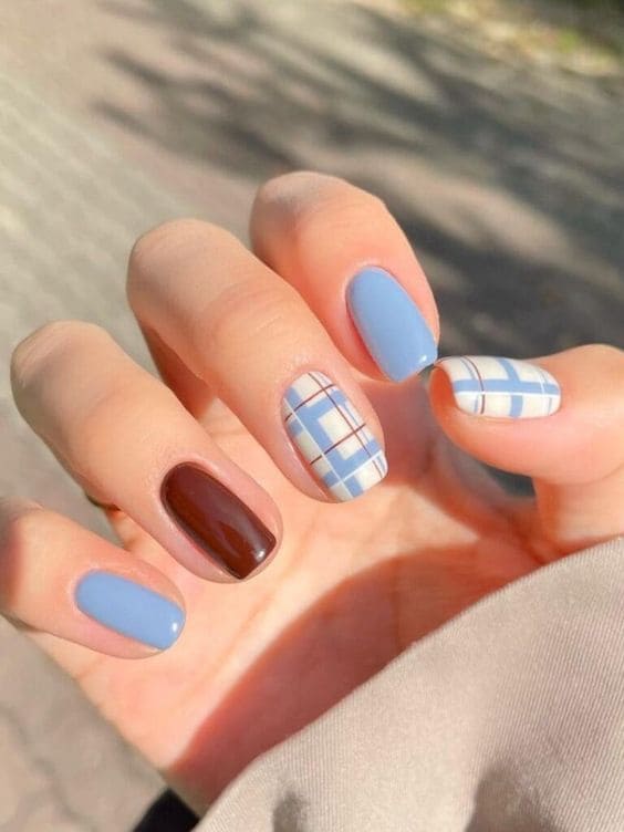 Plaid Nails 2