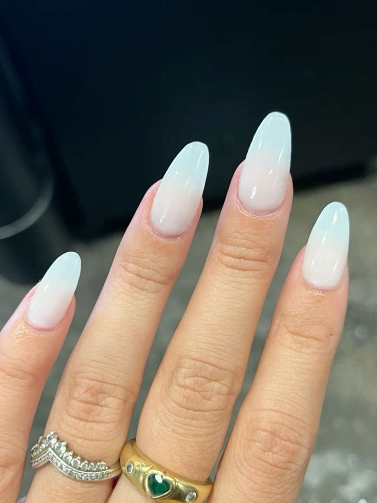 Plain Milky Nails 2